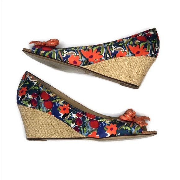 Unisa floral open toe woven unastor wedges 8.5 - Picture 2 of 8